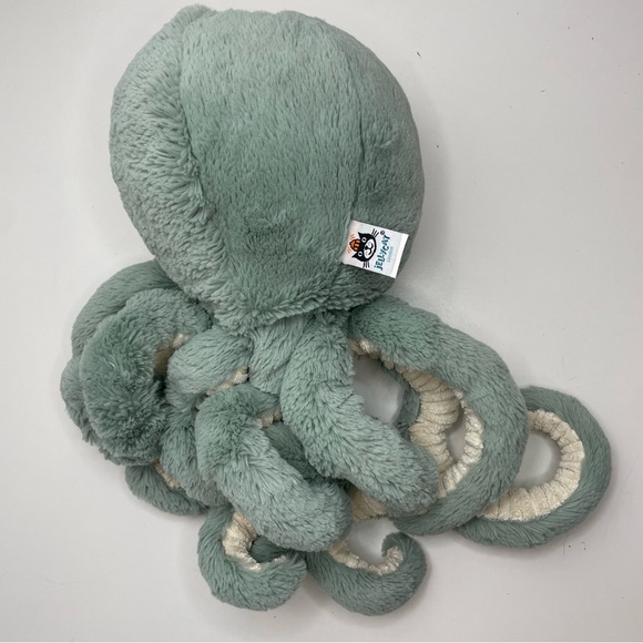 RETIRED Jellycat Odyssey Octopus Large Green Plush Stuffed Animal - Picture 3 of 8